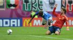 Sergio Ramos gets back to tackle Mario Balotelli, Spain v Italy, Euro 2012, Arena Gdansk, June 10, 2012